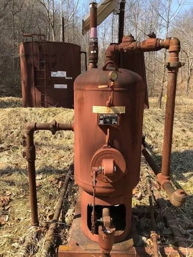 Old substation transformer